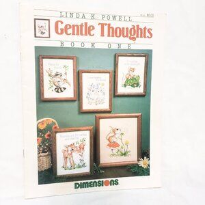 Gentle Thoughts Counted Cross Stitch Pattern Leaflet 116 Dimensions 1986 Mouse